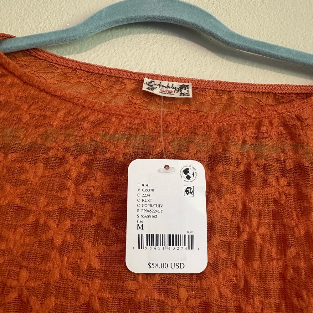 Free People Intimately Burnt Orange Bodysuit - Picture 5 of 5